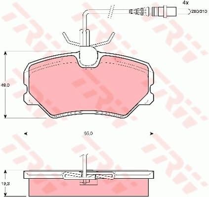 Brake Pad Set, disc brake GDB1039
