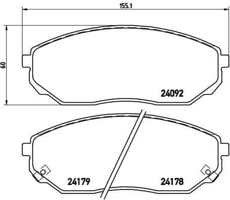Brake Pad Set, disc brake PRIME LINE P30019