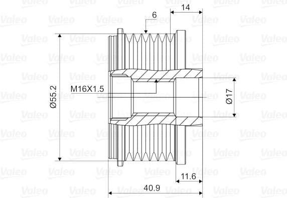 Alternator Freewheel Clutch VALEO NEW SPARE PART 588005 - image 2