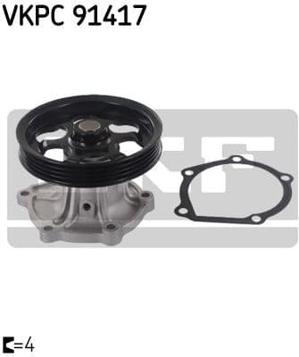 Water Pump, engine cooling Aquamax VKPC 91417