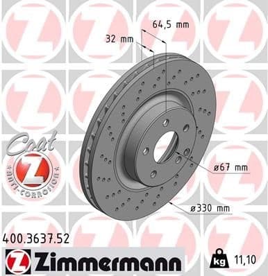 Brake Disc SPORT BRAKE DISC Z 400.3637.52