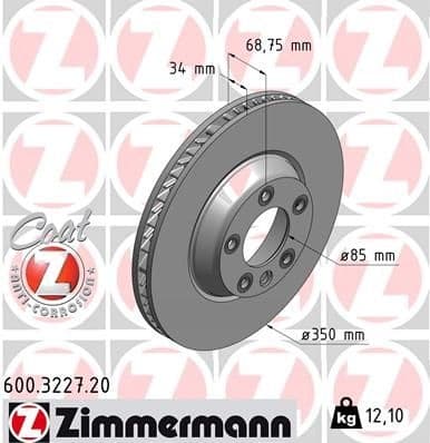 Brake Disc COAT Z 600.3227.20