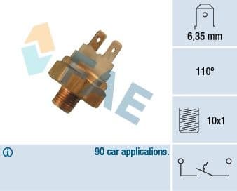 Temperature Switch, coolant warning lamp 35480