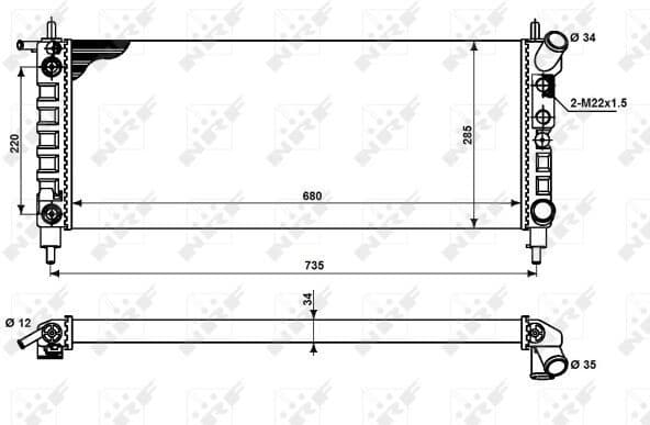 Radiator, engine cooling 50242 - image 6