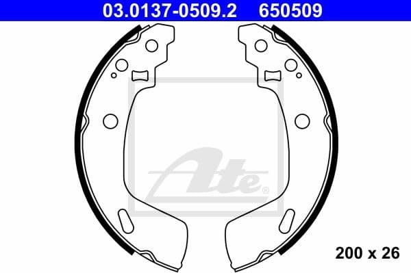 Brake Shoe Set 03.0137-0509.2