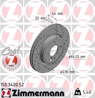 Brake Disc SPORT BRAKE DISC Z 150.3400.52