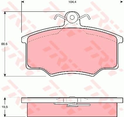 Brake Pad Set, disc brake GDB863