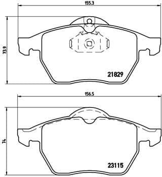 Brake Pad Set, disc brake PRIME LINE P59022