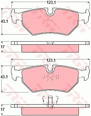 Brake Pad Set, disc brake GDB1109