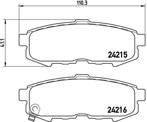 Brake Pad Set, disc brake PRIME LINE P49042