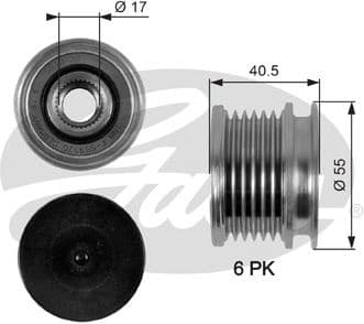Alternator Freewheel Clutch DriveAlign™ OAP7057