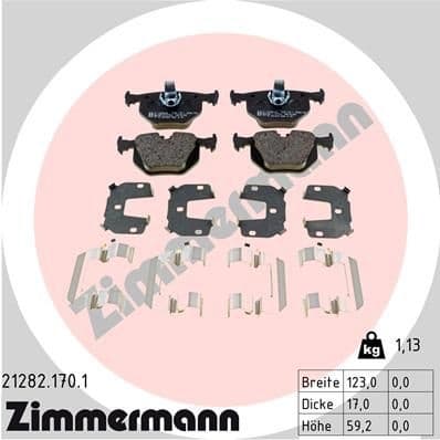 Brake Pad Set, disc brake 21282.170.1
