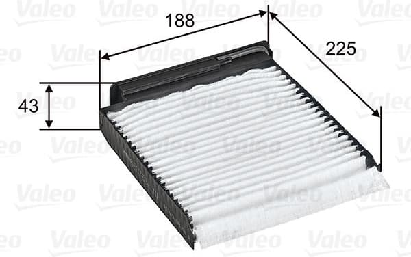Filter, cabin air VALEO ESSENTIAL 698753
