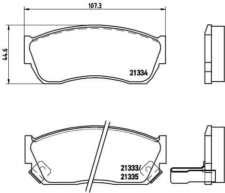 Brake Pad Set, disc brake PRIME LINE P79005