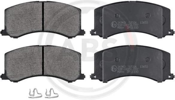Brake Pad Set, disc brake 36960