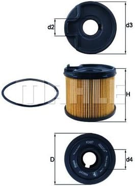 Filter diesel fuel KX87D