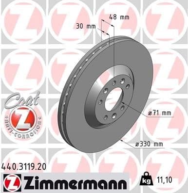 Brake Disc COAT Z 440.3119.20