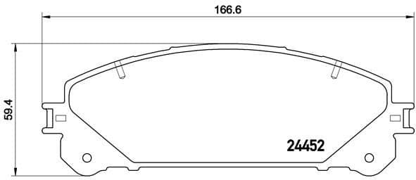 Brake pads front, Top Quality P83145