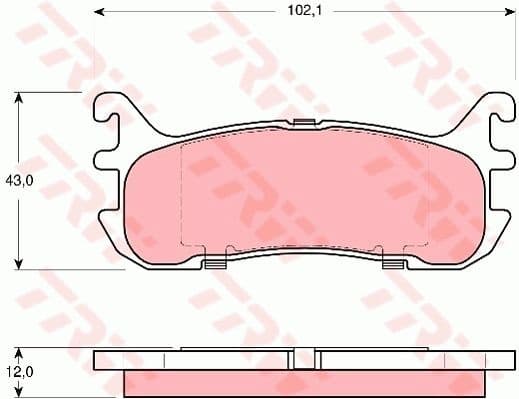 Brake Pad Set, disc brake GDB3319