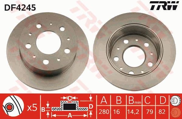 Brake Disc DF4245