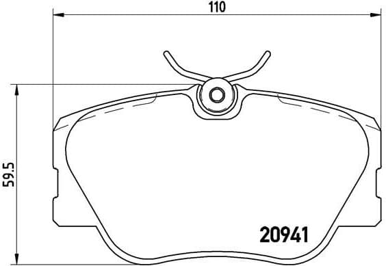 Brake Pad Set, disc brake PRIME LINE P50008