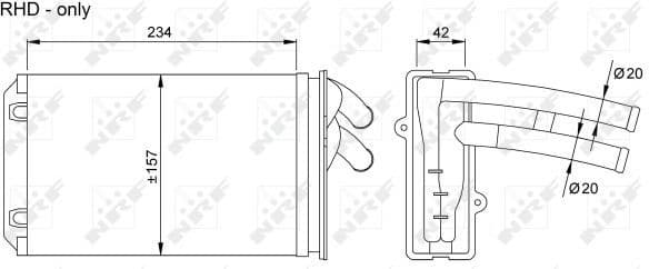 Heat Exchanger, interior heating 58035