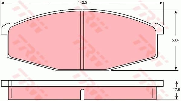 Brake Pad Set, disc brake GDB747