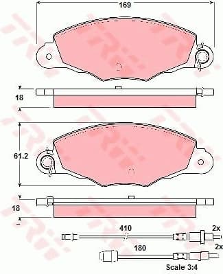 Brake Pad Set, disc brake GDB1336