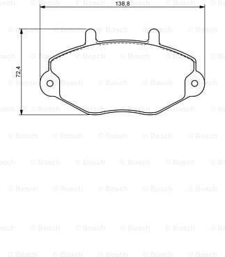 Brake Pad Set, disc brake 0986494287 - image 7