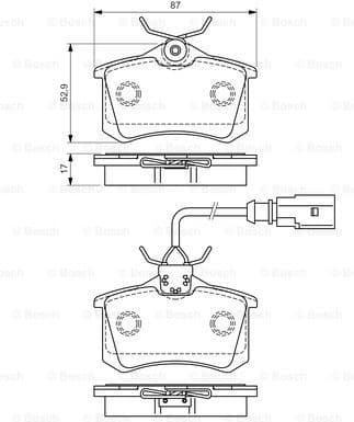 Brake Pad Set, disc brake 0986494025 - image 7