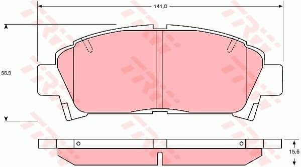 Brake Pad Set, disc brake GDB1145