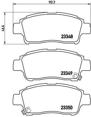 Brake Pad Set, disc brake PRIME LINE P83050