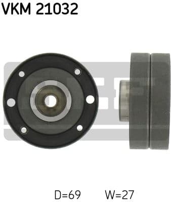 Deflection Pulley/Guide Pulley, timing belt VKM 21032