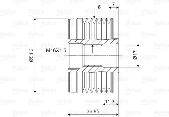 Alternator Freewheel Clutch VALEO NEW SPARE PART 588017 - image 2
