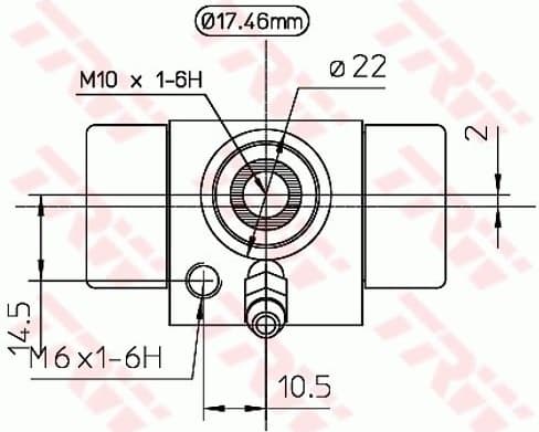 Wheel Brake Cylinder BWC107A - image 2