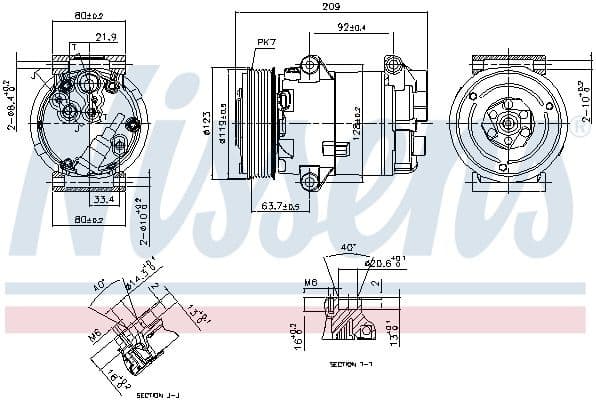 Compressor, air conditioning ** FIRST FIT ** 89323