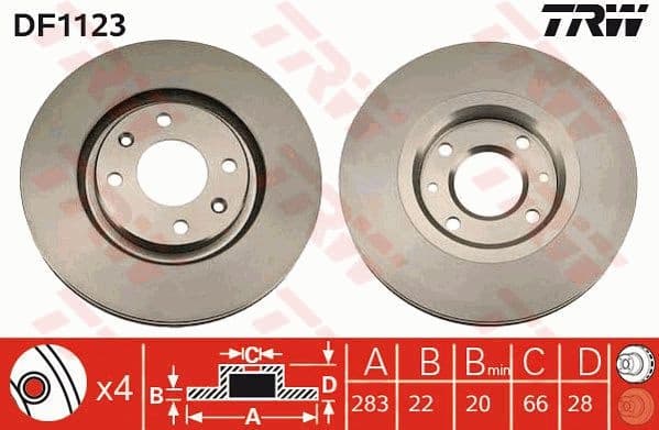 Brake Disc DF1123