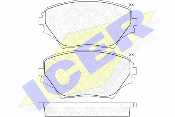 Brake pads front 181519 - image 2