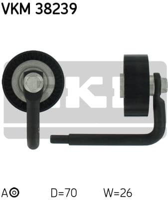 Belt Tensioner, V-ribbed belt VKM 38239