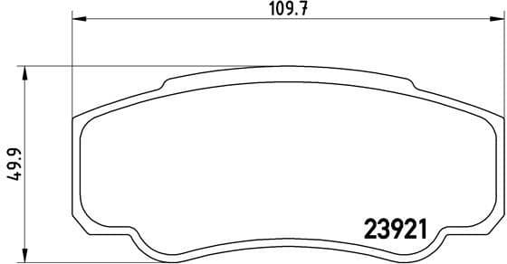Brake Pad Set, disc brake PRIME LINE P23093
