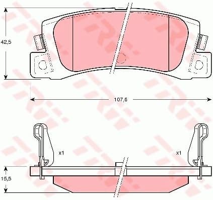 Brake Pad Set, disc brake GDB3329