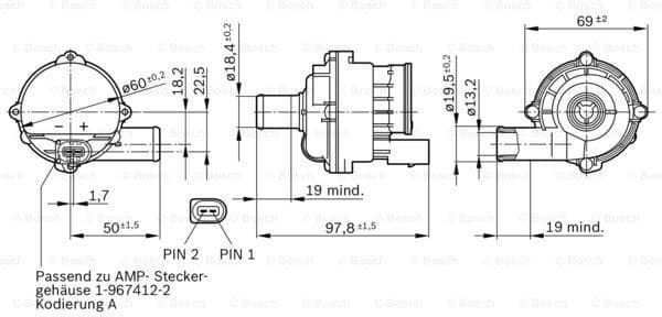 Auxiliary Water Pump (heating water circuit) 0392023004 - image 9