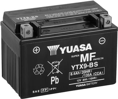 Starter Battery Maintenance Free YTX9-BS