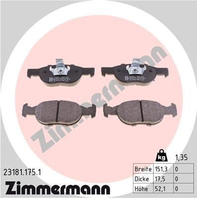 Brake Pad Set, disc brake 23181.175.1 - image 2