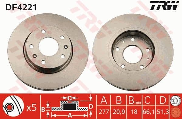Brake Disc DF4221