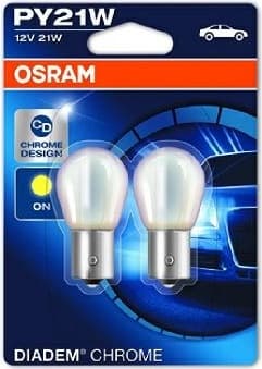 Osram Bulb PY21W Diadem CHROME12V BAU15S UNV1 - 7507DC-02B