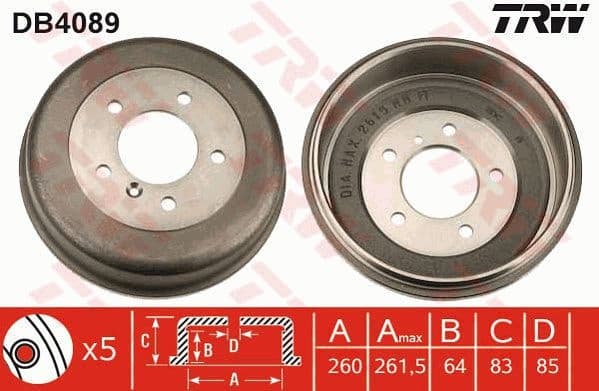 Brake Drum DB4089