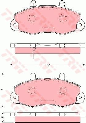 Brake Pad Set, disc brake GDB1572