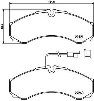 Brake Pad Set, disc brake PRIME LINE P56069