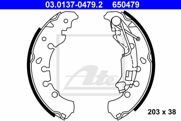Brake Shoe Set 03.0137-0479.2